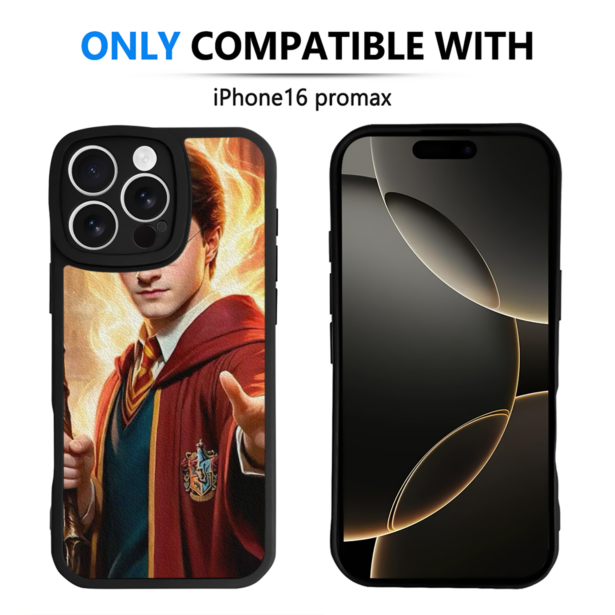 （画像用） Harry Potter ハリー・ポッターシリーズ 【iPhone 16シリーズ対応】シリコンスマホケース（レザー調） 材質：シリコン
